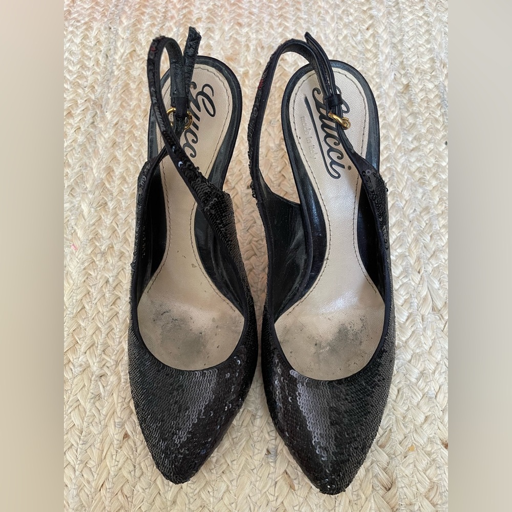 Sequins Gucci heels